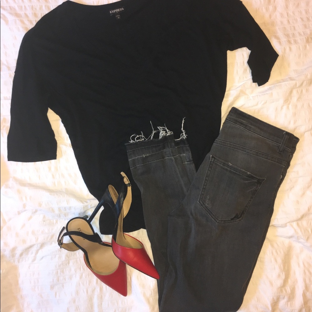 Express High Rise Ankle Jean
